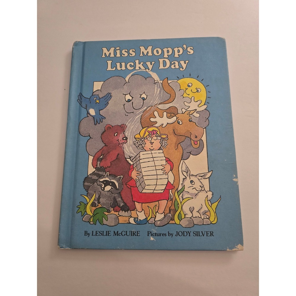 Miss Mopp's Lucky Day Leslie McGuire Jody Silver 1981 Vintage Hardcover Bookโ